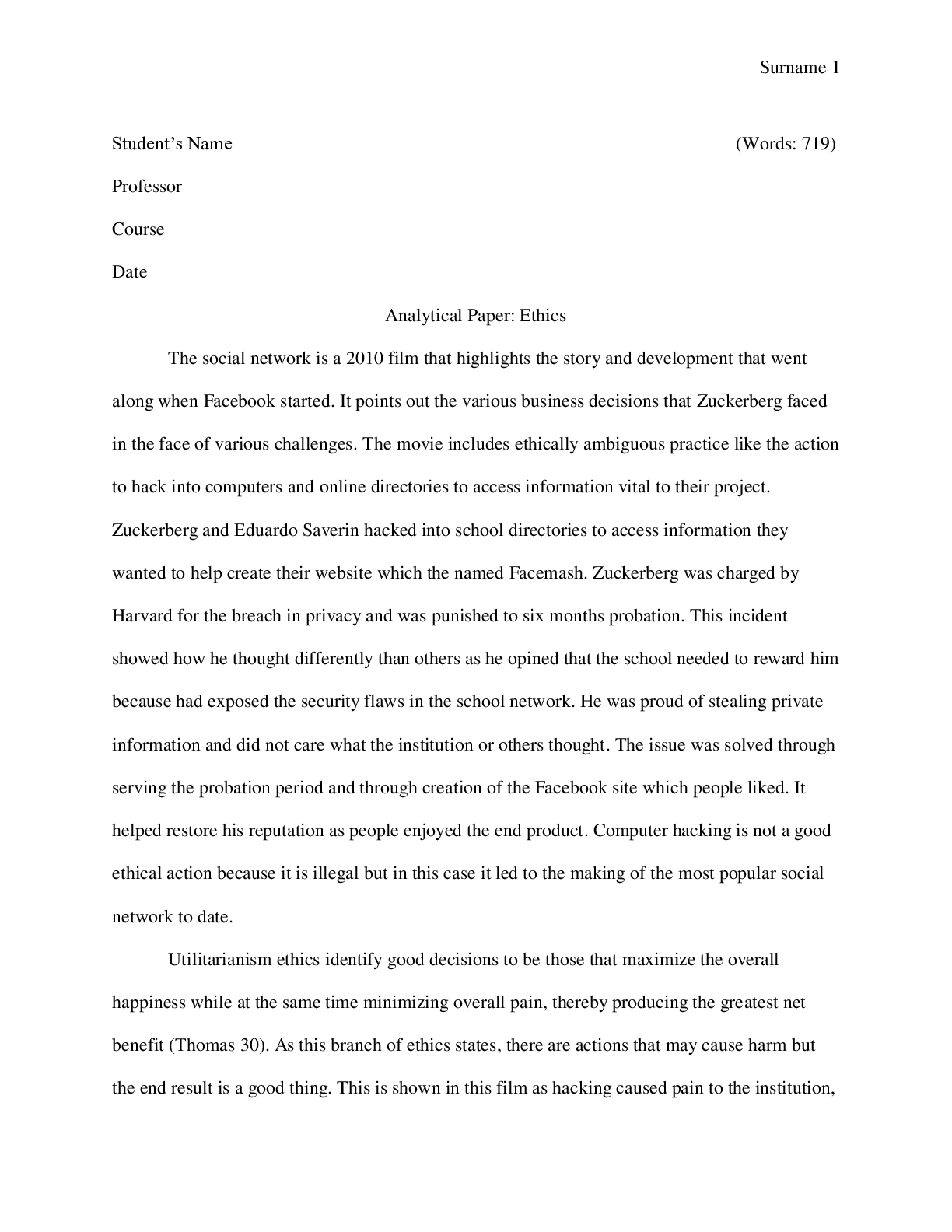 Preview image for Social network film analysis of ethical practices in business